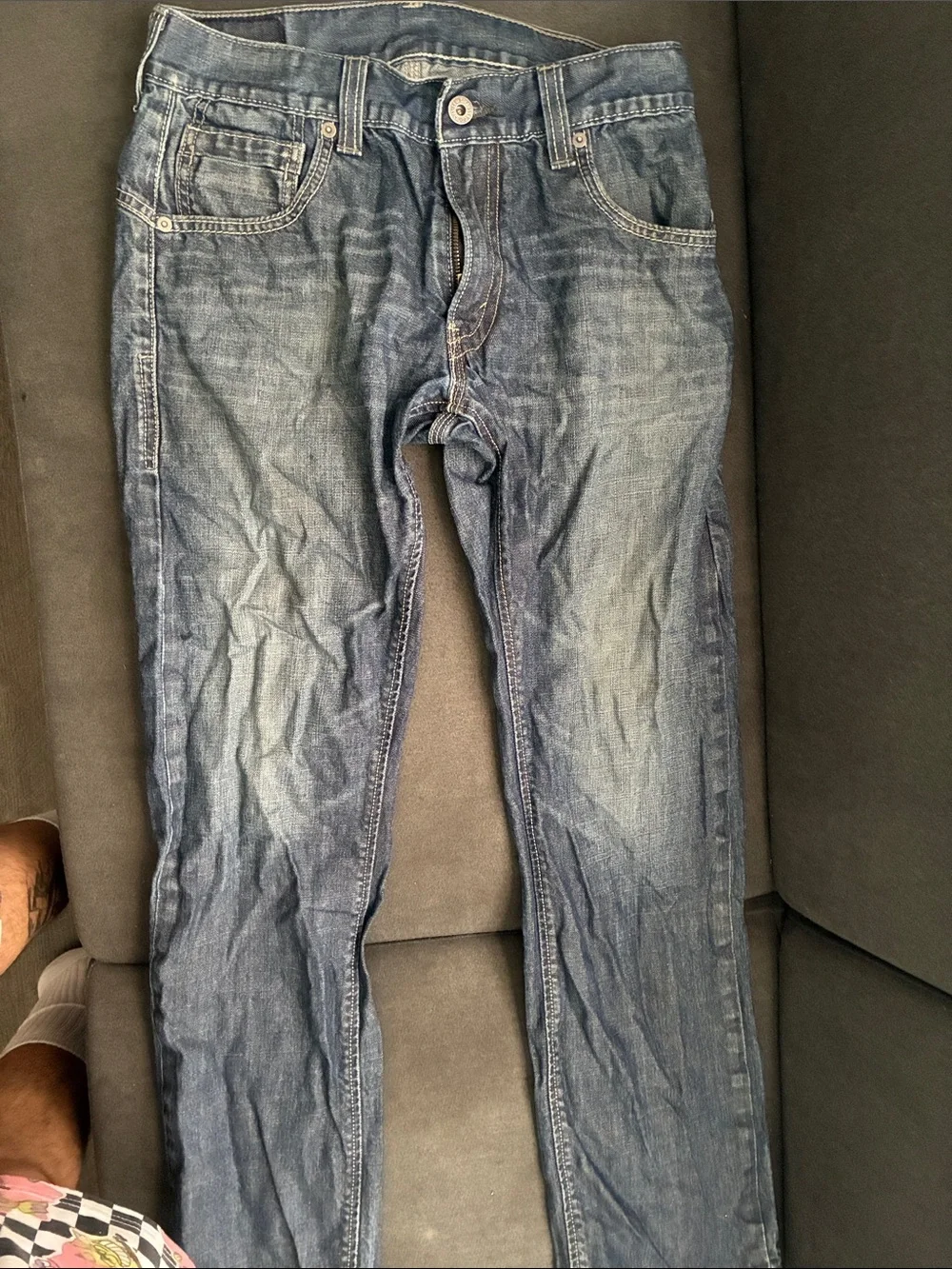 Levi's Slim Straight Faded Blue Jeans